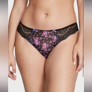 Victoria’s Secret Ribbon Slot Lace Cheekini Panty